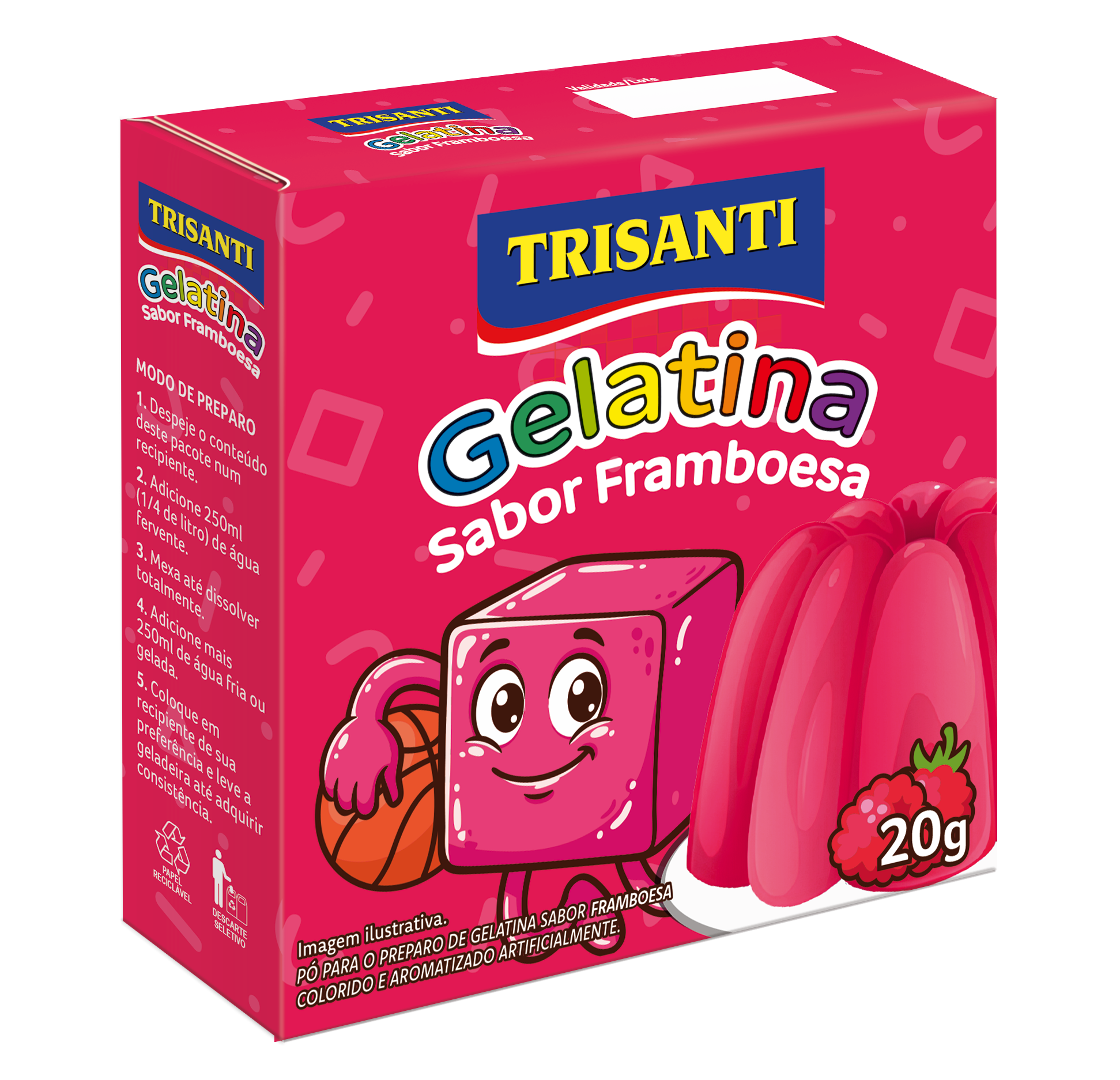 Gelatina Framboesa 20g
