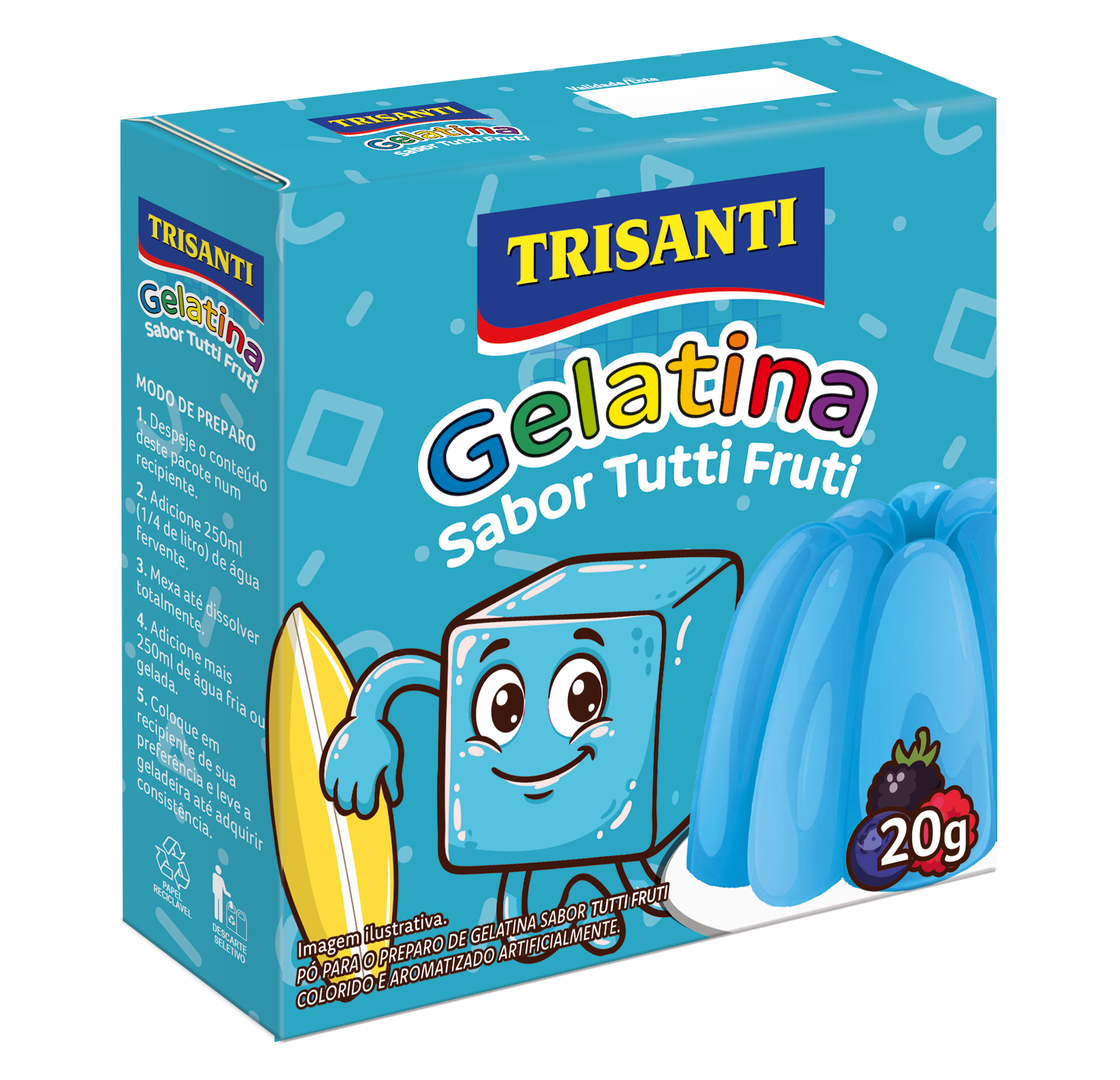 Gelatina Tutti-Frutti 20g