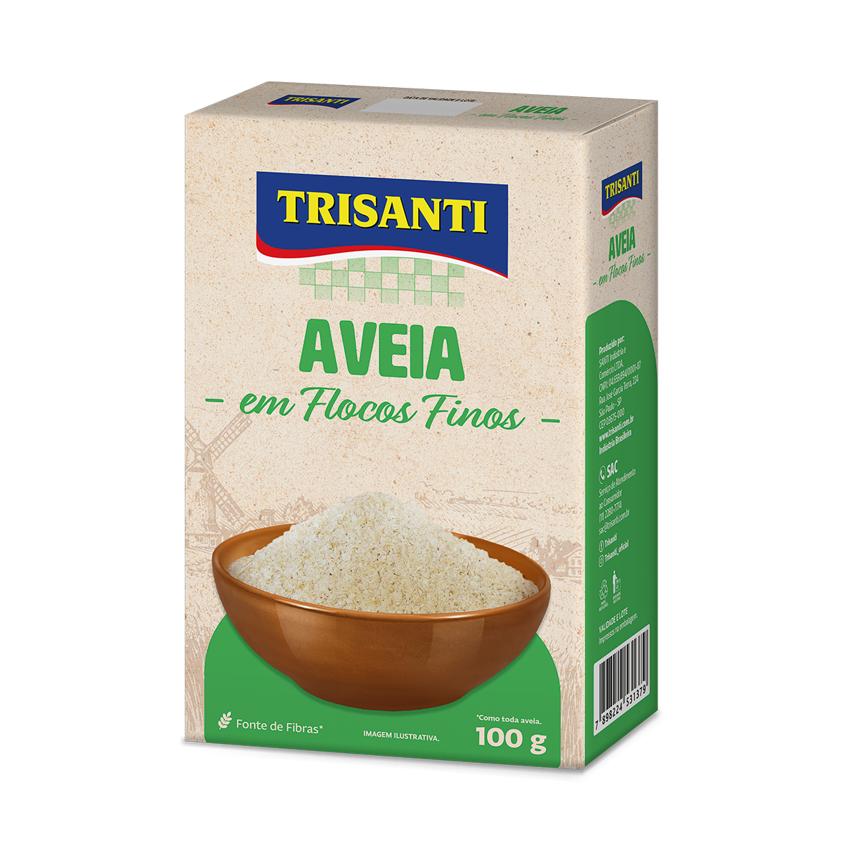 Aveia em Flocos Finos 100g
