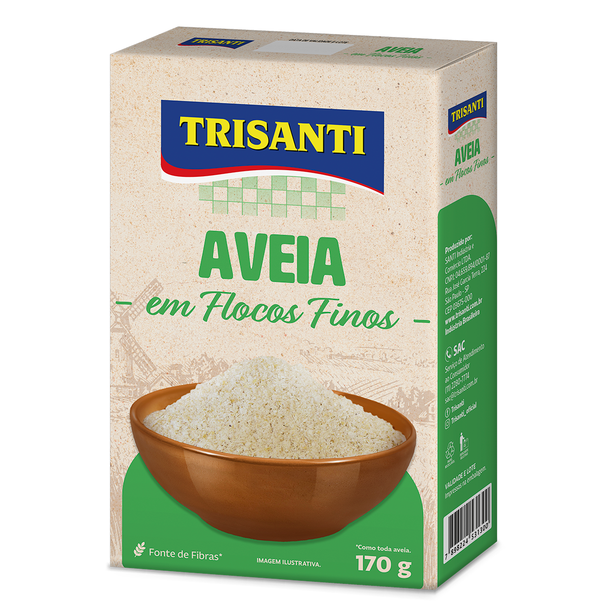 Aveia em Flocos Finos 170g